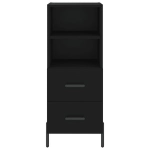 vidaXL Highboard Black 34.5x34x180 cm Engineered Wood