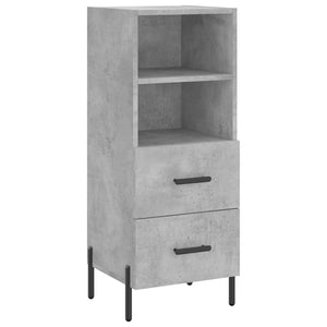 vidaXL Highboard Concrete Grey 34.5x34x180 cm Engineered Wood