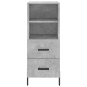 vidaXL Highboard Concrete Grey 34.5x34x180 cm Engineered Wood