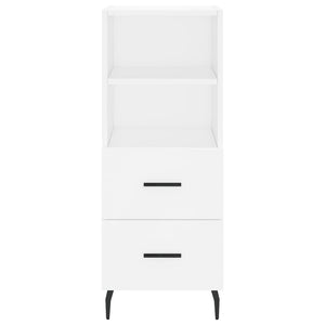 vidaXL Highboard White 34.5x34x180 cm Engineered Wood