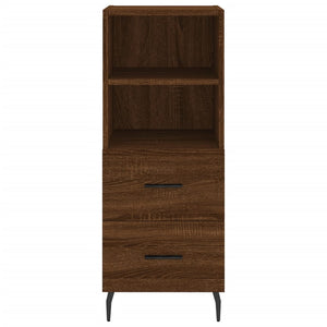 vidaXL Highboard Brown Oak 34.5x34x180 cm Engineered Wood