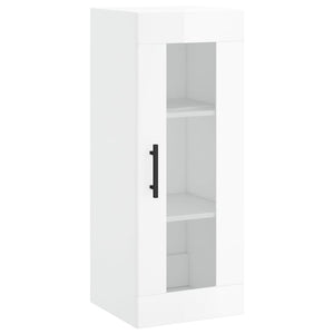 vidaXL Highboard High Gloss White 34.5x34x180 cm Engineered Wood