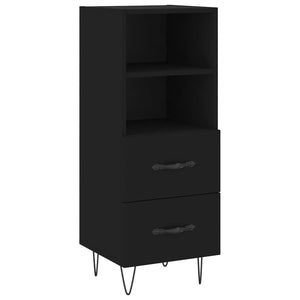 vidaXL Highboard Black 34.5x34x180 cm Engineered Wood