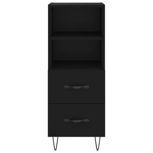 vidaXL Highboard Black 34.5x34x180 cm Engineered Wood