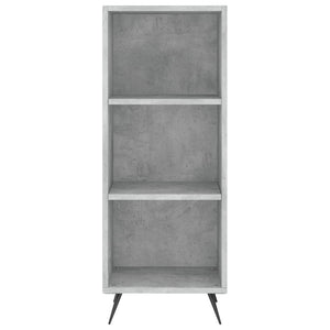 vidaXL Highboard Concrete Grey 34.5x34x180 cm Engineered Wood