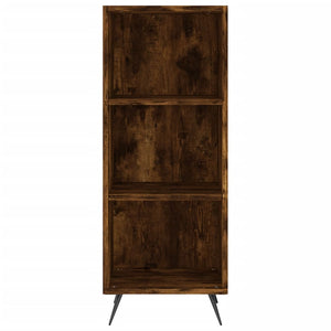 vidaXL Highboard Smoked Oak 34.5x34x180 cm Engineered Wood