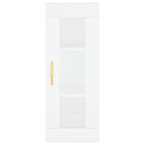 vidaXL Highboard White 34.5x34x180 cm Engineered Wood