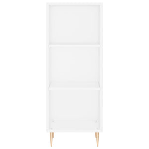 vidaXL Highboard White 34.5x34x180 cm Engineered Wood