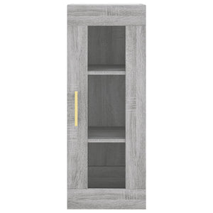 vidaXL Highboard Grey Sonoma 34.5x34x180 cm Engineered Wood