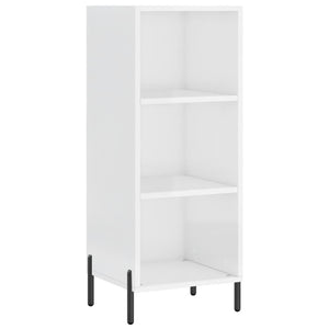 vidaXL Highboard High Gloss White 34.5x34x180 cm Engineered Wood