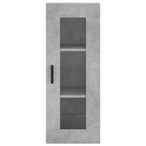 vidaXL Highboard Concrete Grey 34.5x34x180 cm Engineered Wood