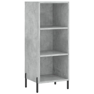 vidaXL Highboard Concrete Grey 34.5x34x180 cm Engineered Wood