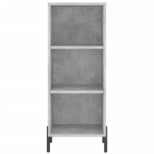 vidaXL Highboard Concrete Grey 34.5x34x180 cm Engineered Wood