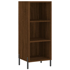 vidaXL Highboard Brown Oak 34.5x34x180 cm Engineered Wood