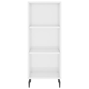 vidaXL Highboard High Gloss White 34.5x34x180 cm Engineered Wood