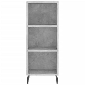 vidaXL Highboard Concrete Grey 34.5x34x180 cm Engineered Wood