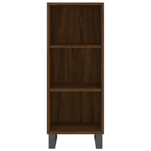 vidaXL Highboard Brown Oak 34.5x34x180 cm Engineered Wood