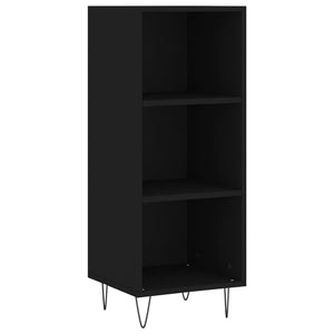 vidaXL Highboard Black 34.5x34x180 cm Engineered Wood