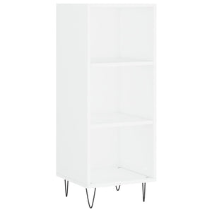 vidaXL Highboard High Gloss White 34.5x34x180 cm Engineered Wood