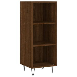 vidaXL Highboard Brown Oak 34.5x34x180 cm Engineered Wood