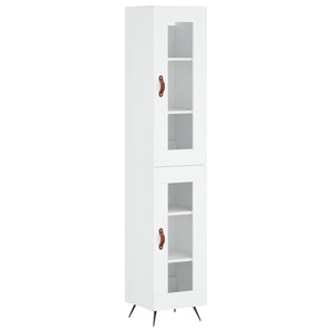 vidaXL Highboard White 34.5x34x180 cm Engineered Wood