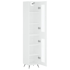 vidaXL Highboard White 34.5x34x180 cm Engineered Wood