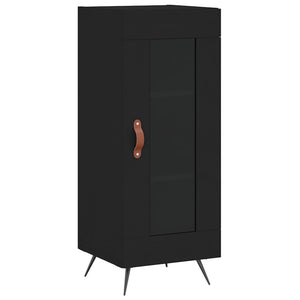 vidaXL Highboard Black 34.5x34x180 cm Engineered Wood