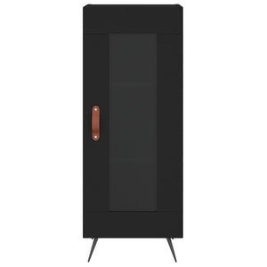 vidaXL Highboard Black 34.5x34x180 cm Engineered Wood