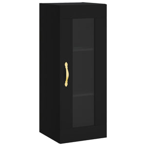 vidaXL Highboard Black 34.5x34x180 cm Engineered Wood