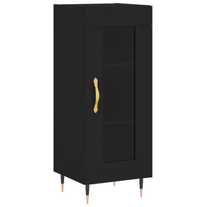 vidaXL Highboard Black 34.5x34x180 cm Engineered Wood