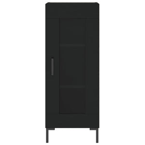 vidaXL Highboard Black 34.5x34x180 cm Engineered Wood