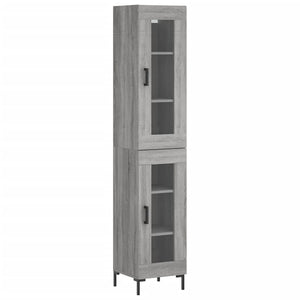 vidaXL Highboard Grey Sonoma 34.5x34x180 cm Engineered Wood