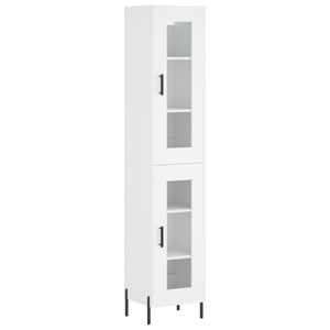 vidaXL Highboard White 34.5x34x180 cm Engineered Wood