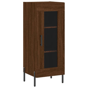 vidaXL Highboard Brown Oak 34.5x34x180 cm Engineered Wood