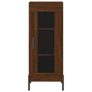 vidaXL Highboard Brown Oak 34.5x34x180 cm Engineered Wood