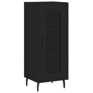 vidaXL Highboard Black 34.5x34x180 cm Engineered Wood