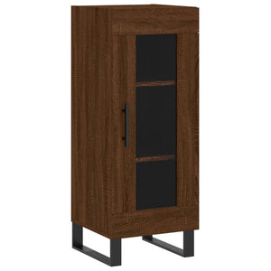 vidaXL Highboard Brown Oak 34.5x34x180 cm Engineered Wood