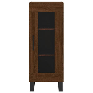 vidaXL Highboard Brown Oak 34.5x34x180 cm Engineered Wood