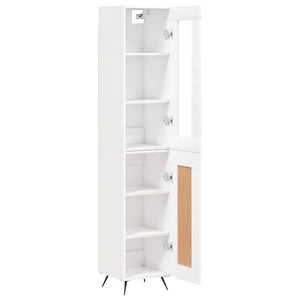 vidaXL Highboard White 34.5x34x180 cm Engineered Wood