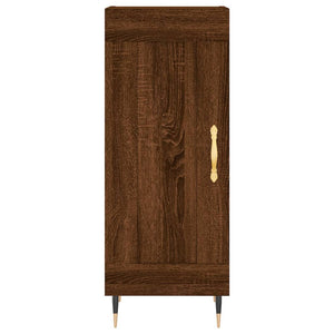 vidaXL Highboard Brown Oak 34.5x34x180 cm Engineered Wood