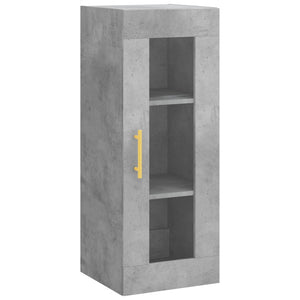 vidaXL Highboard Concrete Grey 34.5x34x180 cm Engineered Wood