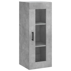 vidaXL Highboard Concrete Grey 34.5x34x180 cm Engineered Wood