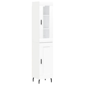 vidaXL Highboard White 34.5x34x180 cm Engineered Wood