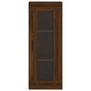 vidaXL Highboard Brown Oak 34.5x34x180 cm Engineered Wood