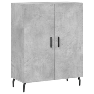 vidaXL Highboard Concrete Grey 69.5x34x180 cm Engineered Wood