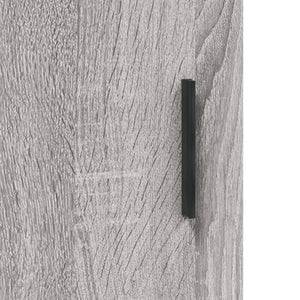 vidaXL Highboard Grey Sonoma 69.5x34x180 cm Engineered Wood