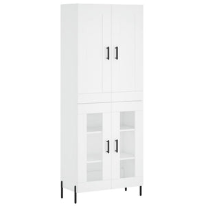 vidaXL Highboard White 69.5x34x180 cm Engineered Wood