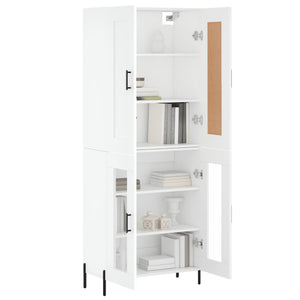 vidaXL Highboard White 69.5x34x180 cm Engineered Wood