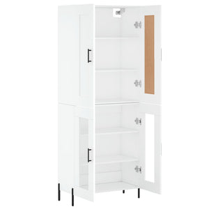 vidaXL Highboard White 69.5x34x180 cm Engineered Wood