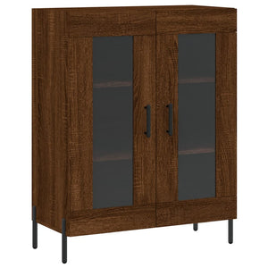 vidaXL Highboard Brown Oak 69.5x34x180 cm Engineered Wood